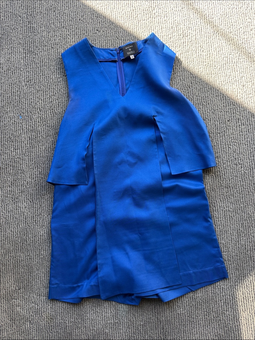 Barneys New York CO-OP Royal Blue Sleeveless Jumpsuit Romper